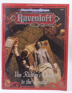 Van Richten's Guide to the Created (Advanced Dungeons & Dragons, 2nd Edition), by Woodruff, Teeuwynn  