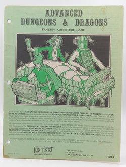 Permanent Character Folder and Adventure Records Stained AD&D, by Staff  