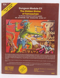 AD&D C1 The Hidden Shrine of Tamoachan VG, by Harold Johnson, Jeff R Leason  