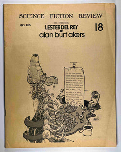 Science Fiction Review fanzine #18 1976, by Del Rey, Akers  